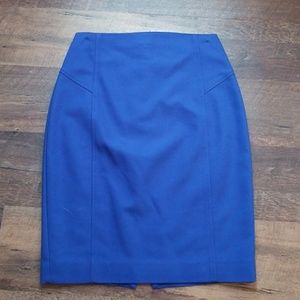 Express Cobalt Blue Pencil Skirt